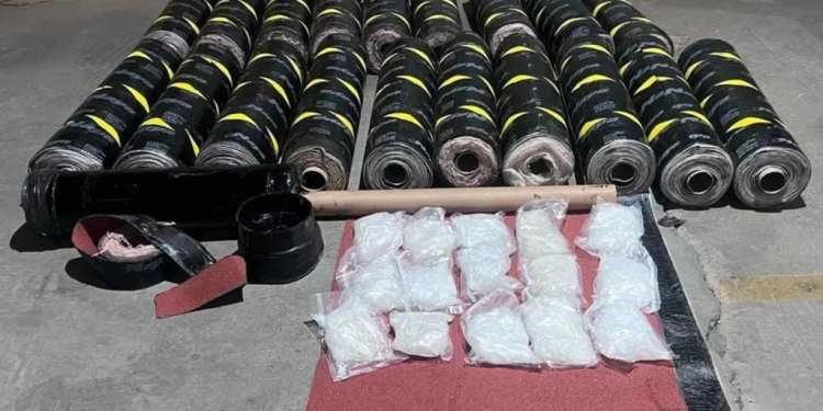 Decomisan Más de 100 Kilos de Metanfetaminas en Paquetería de Hermosillo