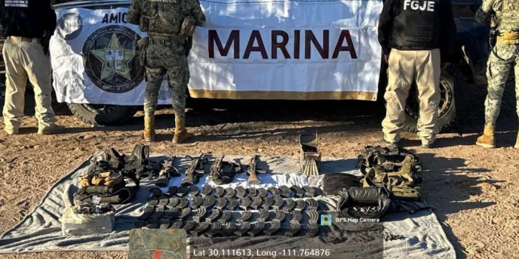 Caen cuatro integrantes de “Los Pelones”, operaban para “Los Chapitos”, en Sonora; aseguran armamento a “Los Deltas”