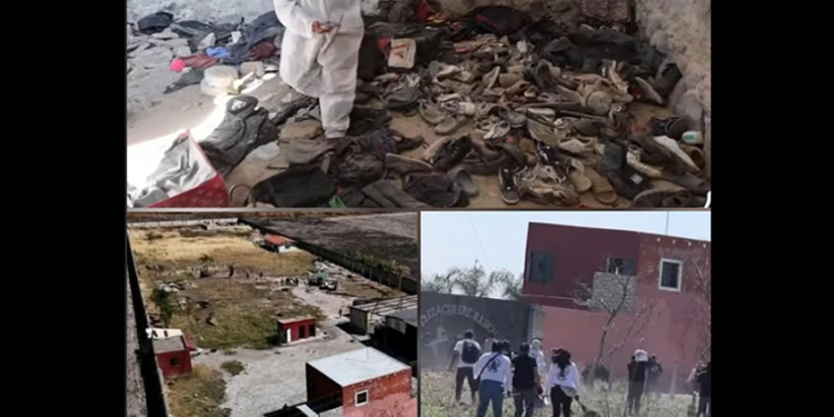 Cientos de zapatillas y huesos: un campo de exterminio horroriza a México