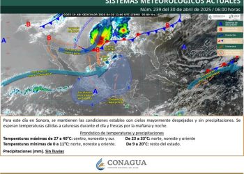Aumentarán temperaturas en Sonora a partir de hoy