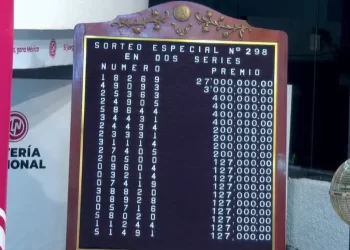 Cae en Guaymas, Sonora Premio Mayor del Sorteo No.298 de la Lotería Nacional