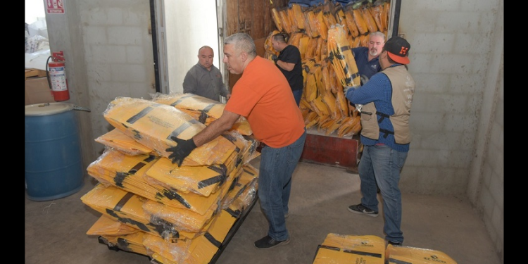 Llega material electoral para el proceso de elección de jueces y magistrados