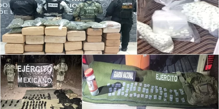Operación Frontera Norte: Aseguran más de 1800 pastillas de fentanilo en Sinaloa y Sonora