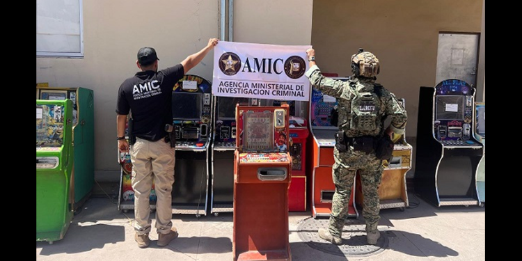 Decomisan 13 máquinas tragamonedas en Cajeme
