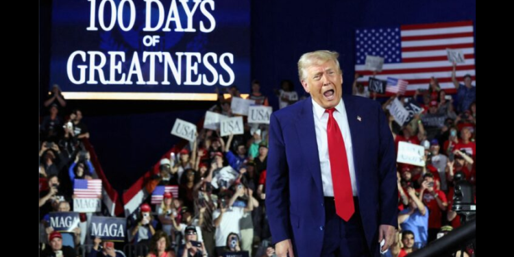 ‘Acabamos de empezar. Aún no han visto nada’: Trump tras sus primeros 100 días