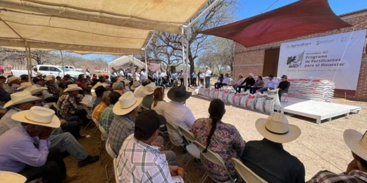 Secretaría de Agricultura impulsa producción agrícola con Programa Fertilizantes para el Bienestar en Sonora
