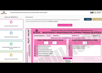 Lanza IEE Sonora “simulador” para saber cómo votar en la elección del Poder Judicial