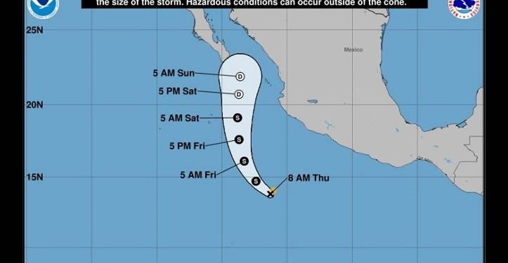 “Alvin”, primera Tormenta Tropical en el Pacífico; provocará lluvias en Sonora sábado y domingo