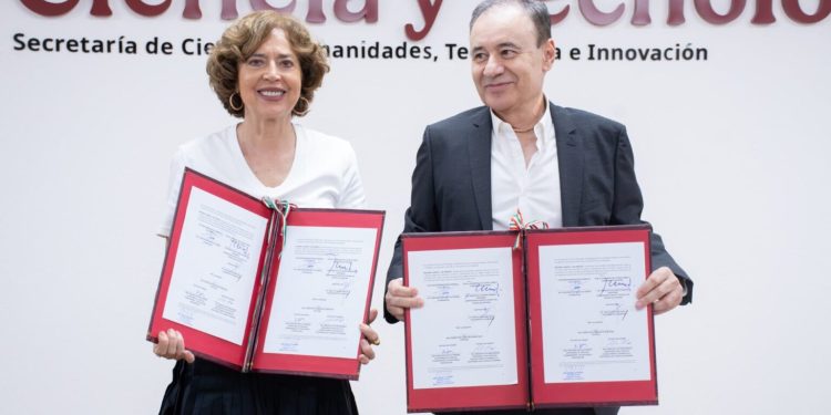 Secihti y gobierno de Sonora firman convenio para fortalecer cadena de valor en semiconductores de México
