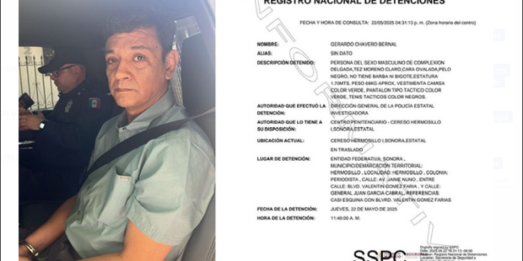Detienen al Coordinador Estatal del Sistema Penitenciario por fuga de “El Ponchis” del CERESO local de Hermosillo
