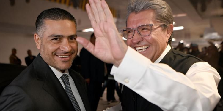 Recibe Monreal a García Harfuch, “el más eficaz del gabinete de Sheinbaum”, en San Lázaro