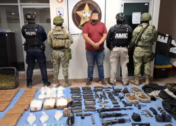 Cae líder del grupo delictivo “La Plaza” en Ciudad Obregón, decomisan armas, drogas y vehículos en Cajeme