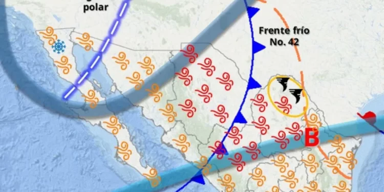 Clima en Sonora: Prevén Lluvias y Caída de Nieve 5 y 6 de Mayo 2025 por Frente Frío 42