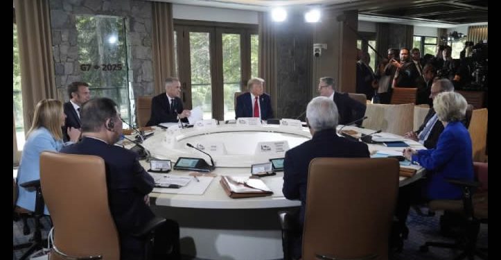Trump deja este lunes la reunión del G7 para regresar a EU; en el limbo, la reunión con Sheinbaum