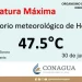 Hoy 30 de Junio Hermosillo Registró 47.5ºC de Temperatura Máxima: Conagua