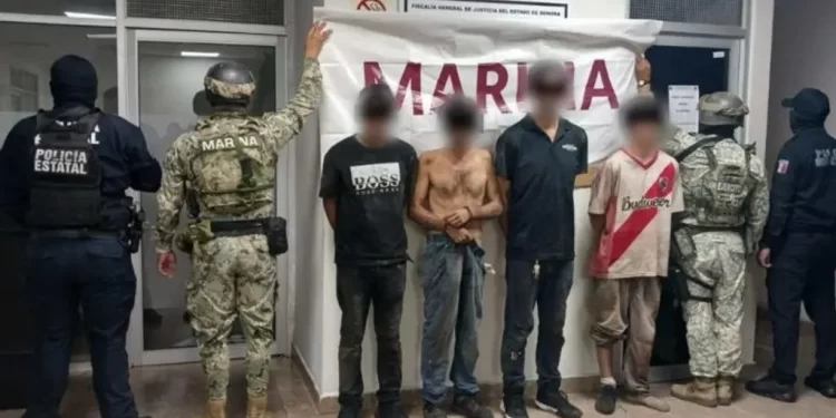 Detienen a 4 integrantes de una célula criminal en Cajeme, un policía resulta herido