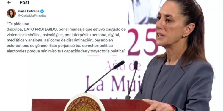 Sheinbaum critica sanción a Karla Estrella por publicación en X: “Es un exceso, el poder es humildad”
