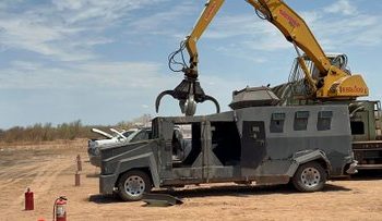 Destruyen nueve vehículos monstruos en Sonora
