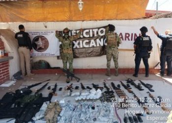 Confisca Ejército Mexicano arsenal en Ciudad Obregón
