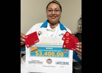 Reciben trabajadores cetemistas bono hasta por 3 mil 400 pesos para la compra de útiles escolares