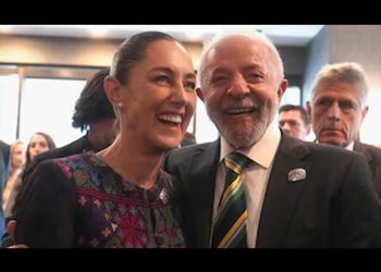 Claudia Sheinbaum y Lula Da Silva conversan sobre ampliación de acuerdo comercial entre México y Brasil