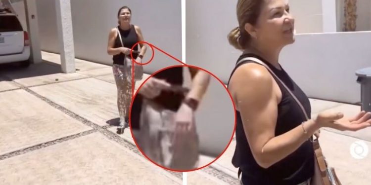 Mujer exige 5,000 pesos por regresar un reloj a un extranjero: “yo me lo encontré”