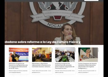 Moderniza Congreso de Sonora su portal web