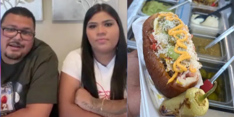 Pareja Mexicana Conquista Indio, California con sus Hot Dogs estilo Sonora