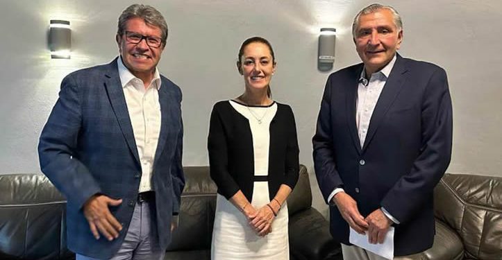 Sheinbaum confirma a Adán Augusto López como coordinador en el Senado, revela Monreal