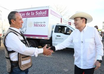 Durazo y Sheinbaum garantizan abasto de medicamentos con arranque del programa “Rutas de la Salud”