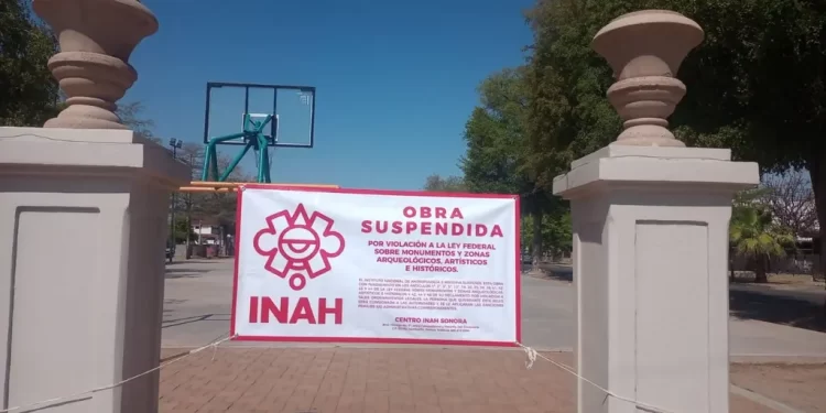INAH Notifica Suspensión de Obra Realizada por Ayuntamiento de Hermosillo en Bulevar Hidalgo