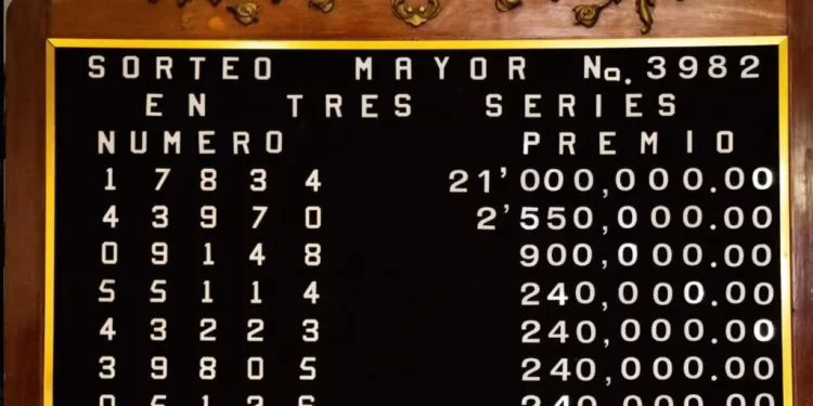 Cayó en Hermosillo, el Premio Mayor de la Lotería Nacional 3982
