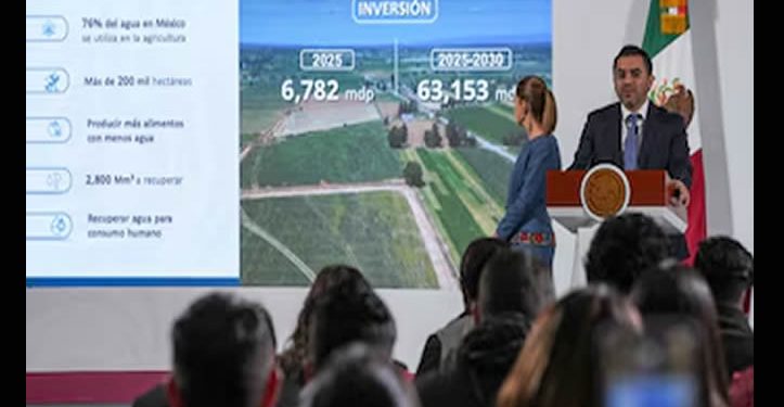 El 76% del agua en México es utilizada para la agricultura: Conagua