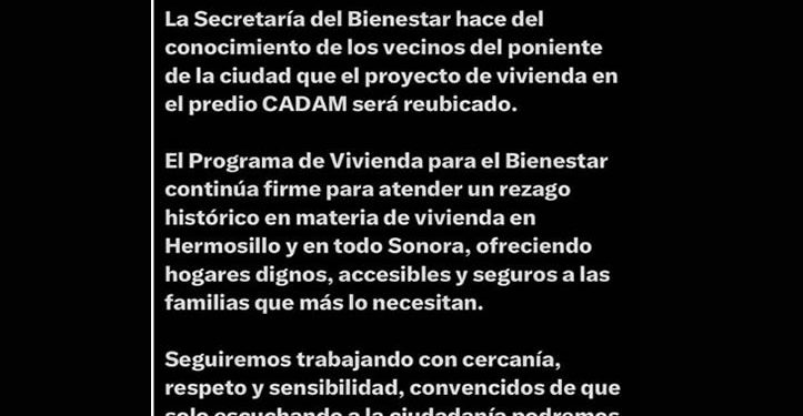 Gobierno da marcha atrás ante presión de habitantes de fraccionamientos de alta plusvalía; reubicarán a los “pobres”