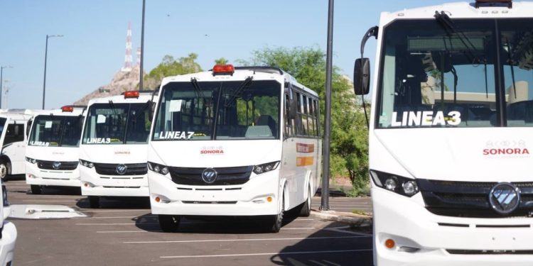 Sonora moderniza su transporte público con 63 autobuses FOTON