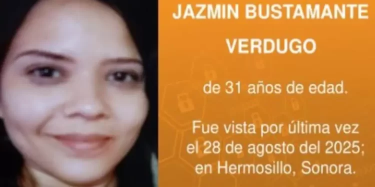 Activan ficha de búsqueda para encontrar a Jazmín Bustamante Verdugo, desaparecida en Hermosillo