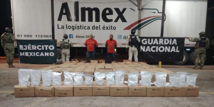 Asegura Ejército Mexicano importante cargamento de metanfetamina en San Luis Río Colorado