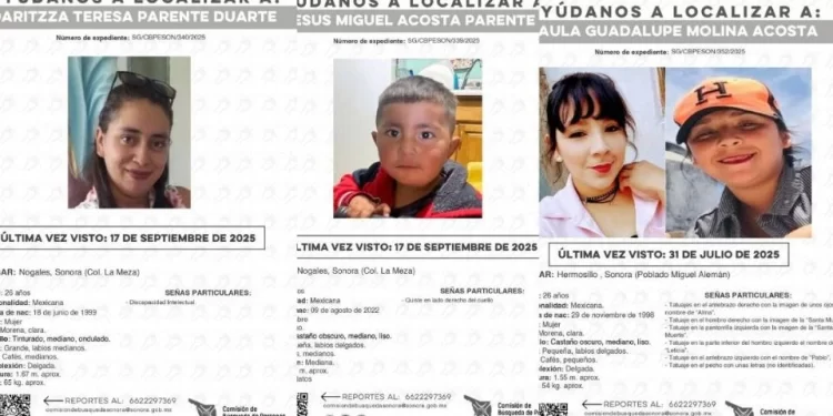 Sonora en alerta por desapariciones