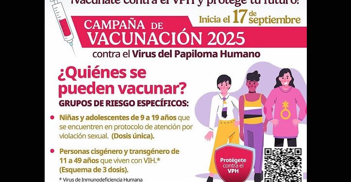 Aplicarán vacuna contra el virus del Papiloma Humano a estudiantes de quinto grado de primaria