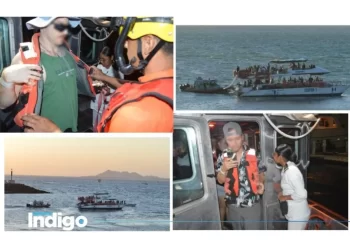 Marina Rescata a 89 tripulantes de una embarcación de recreo, en Puerto Peñasco