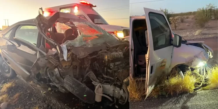 Accidente en Carretera Caborca–Y Griega Deja una Persona Sin Vida y 7 Heridos
