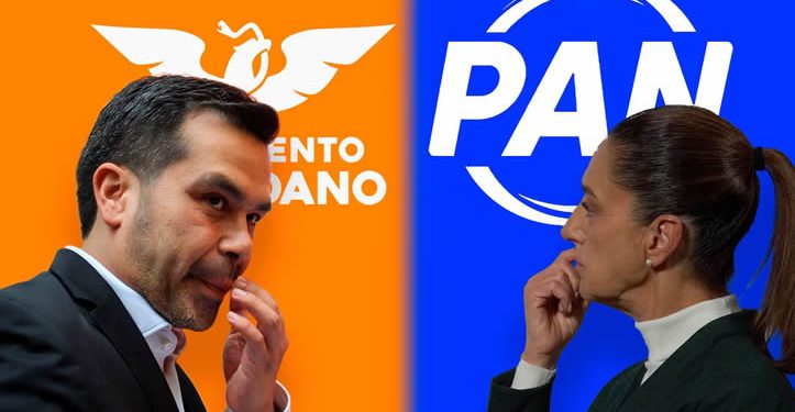 Máynez responde a Sheinbaum y niega alianza entre PAN y MC: ‘No puede meternos en la misma canasta’