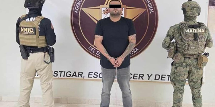 Detienen a “Tomate”, integrante de “Los Gigios” en Sonora; es acusado de tráfico de drogas y personas