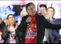 Miles marchan en Bogotá en apoyo a Petro frente a Trump