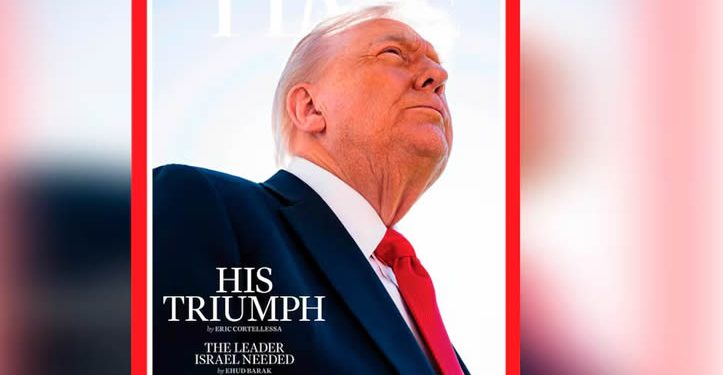 Trump ataca a ‘Time’ por su retrato en portada: “Me han hecho desaparecer el pelo”