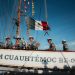 El Buque Escuela Velero ARM “Cuauhtémoc” arriba al Puerto de Progreso
