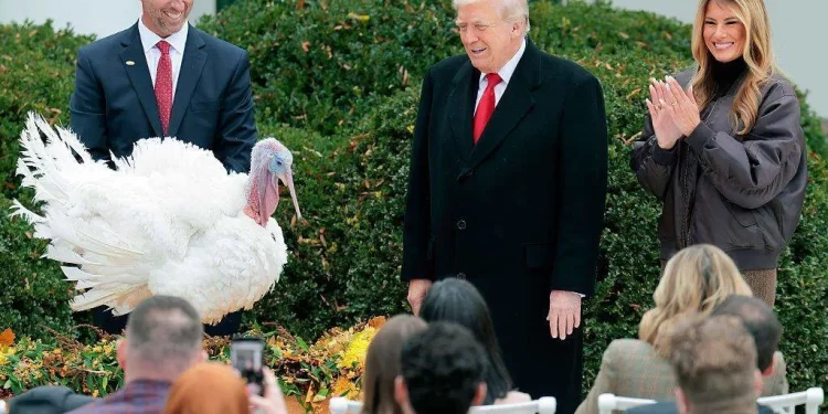 Trump indulta a dos pavos por Acción de Gracias y anula los perdones otorgados por Biden