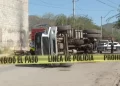 Vehículo que Transportaba Fierro Viejo Terminó Volcándose en Invasión Guayacán de Hermosillo