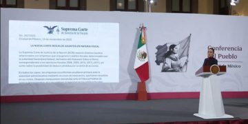 Sheinbaum: “La Corte no actuó bajo consigna, tiene autonomía y no es extraña su resolución”