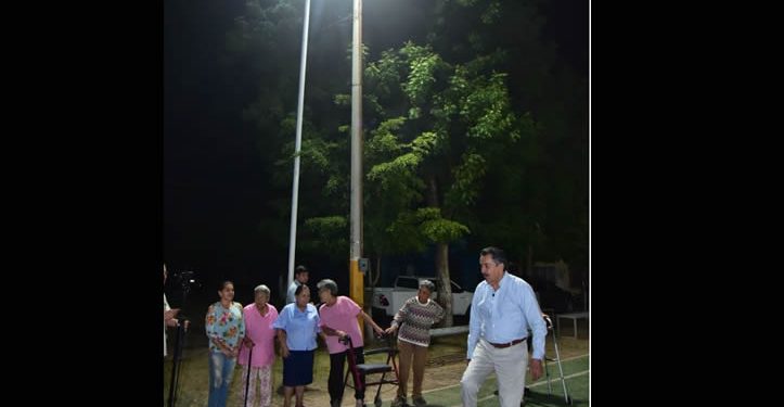 Avanza Cajeme en iluminación de parques y mejora de espacios públicos